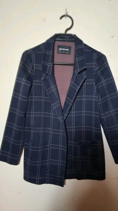 Blazer de cuadros azul - miniatura 3