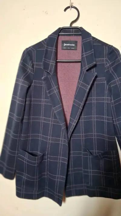 Blazer de cuadros azul - miniatura 5