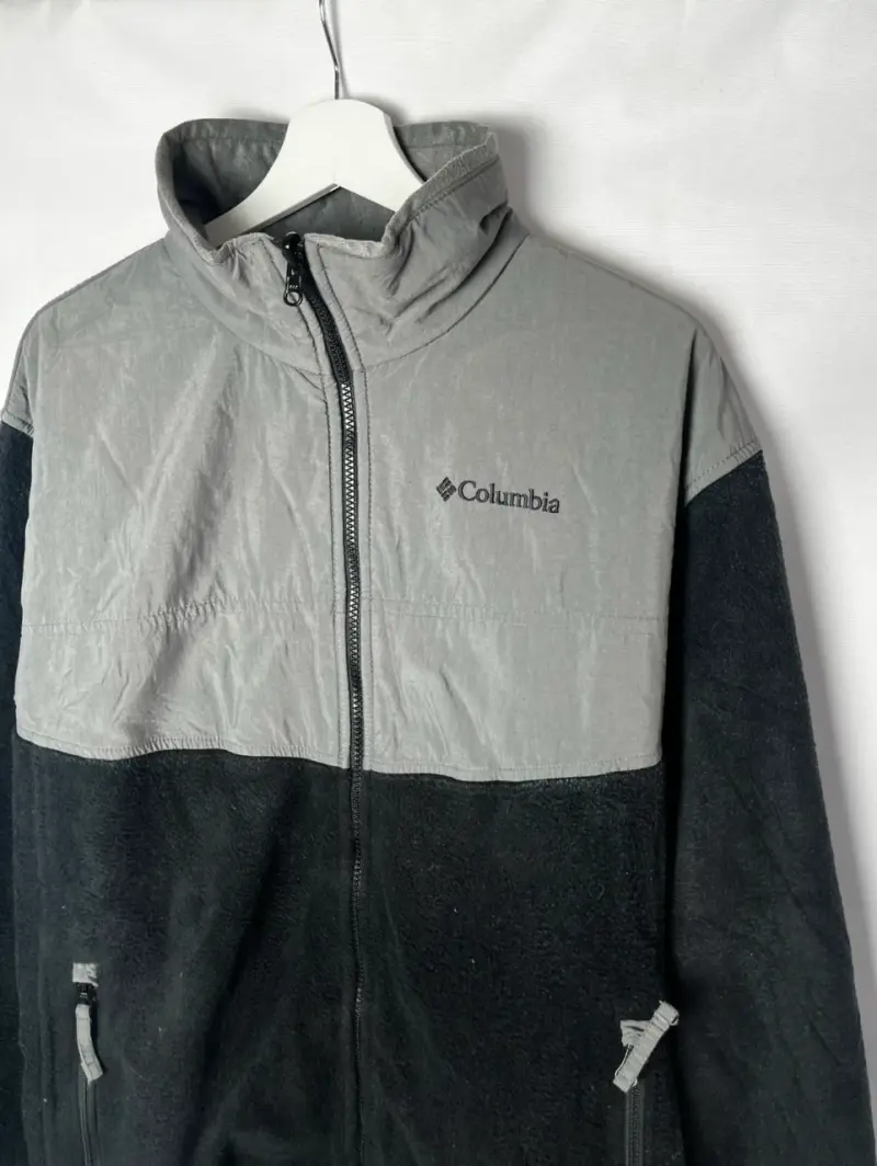 Chaqueta polar Columbia gris y negra - 2