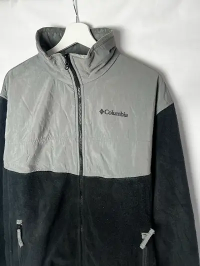 Chaqueta polar Columbia gris y negra - miniatura 2