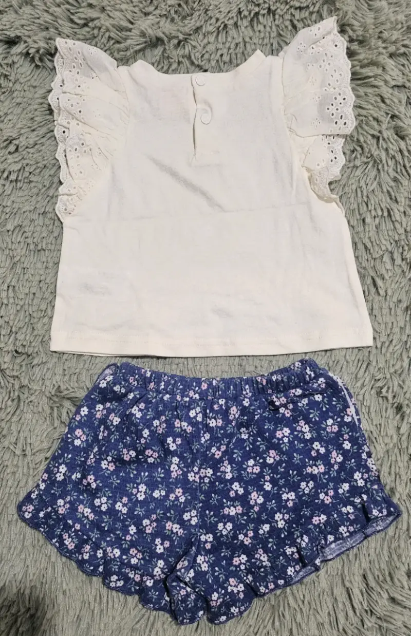 Conjunto infantil blanco y azul - 2