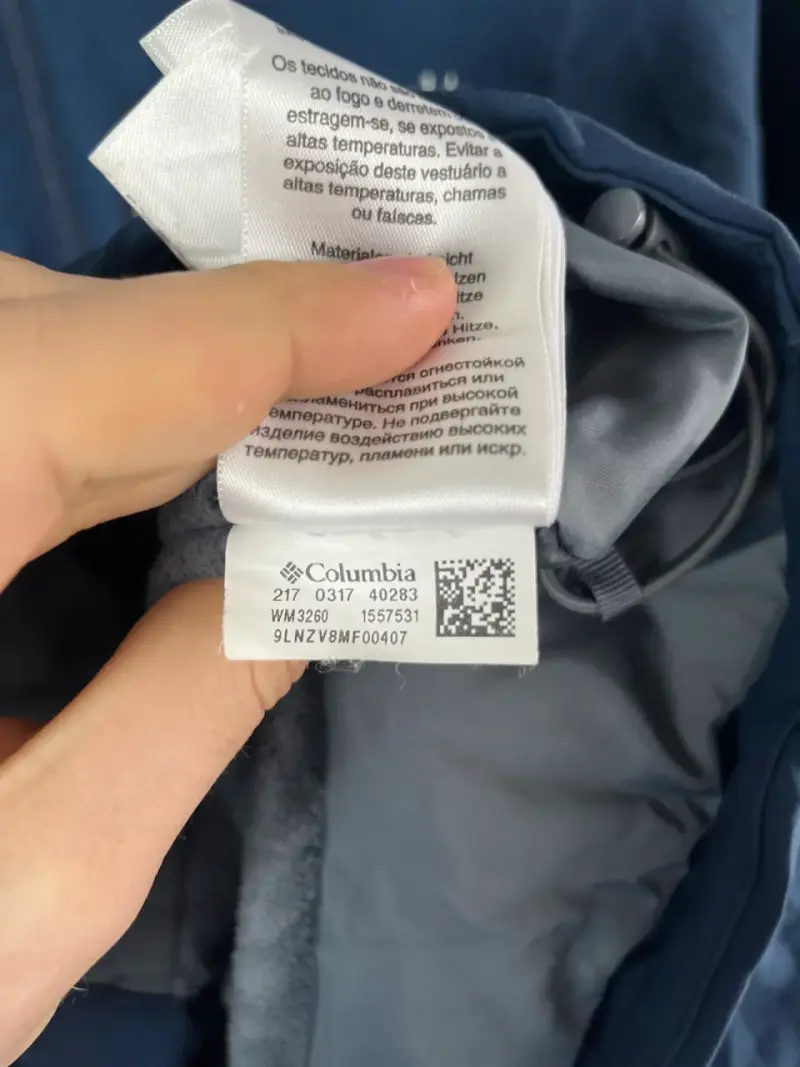 Chaqueta polar Columbia gris y negra - 5