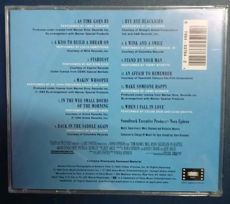 CD Banda sonora Sleepless In Seattle - 2