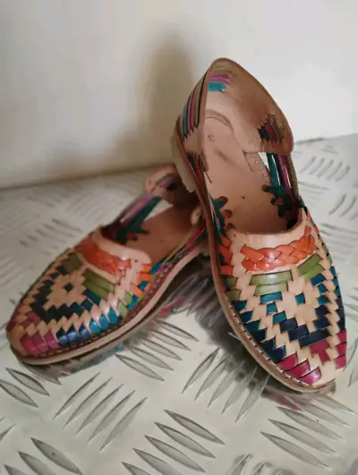 Chalas mexicanas cuero colorido - miniatura 2