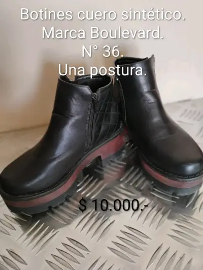 Botines cuero sintético Boulevard - miniatura 1