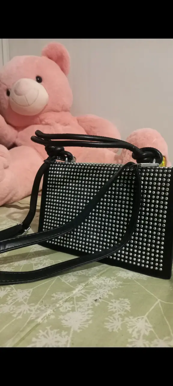 Cartera negra con cristales - 2