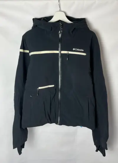 Chaqueta negra Columbia con capucha - miniatura 1