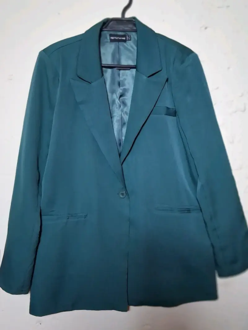 Blazer verde oscuro elegante - 2