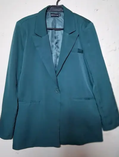 Blazer verde oscuro elegante - miniatura 5