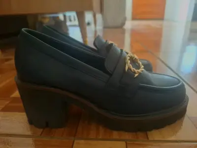 Zapatos negros con tacón grueso- Gacel- Talla 35 - miniatura 1
