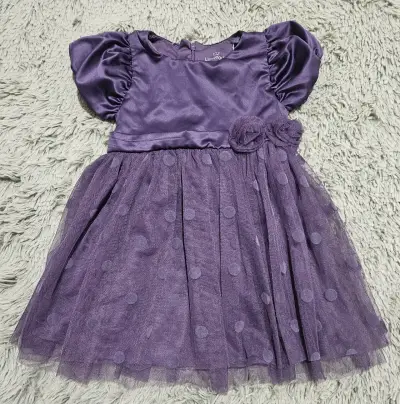 Vestido de niña morado elegante - miniatura 1