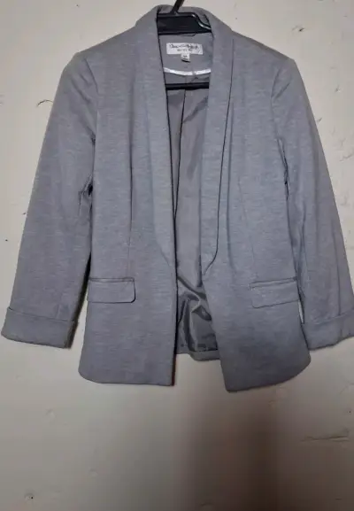 Blazer gris elegante - miniatura 1