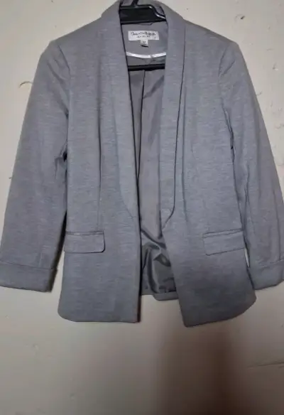 Blazer gris elegante - miniatura 3