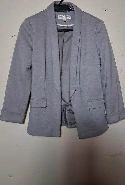 Blazer gris elegante - miniatura 5