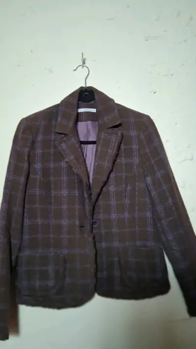 Blazer morado a cuadros - miniatura 1