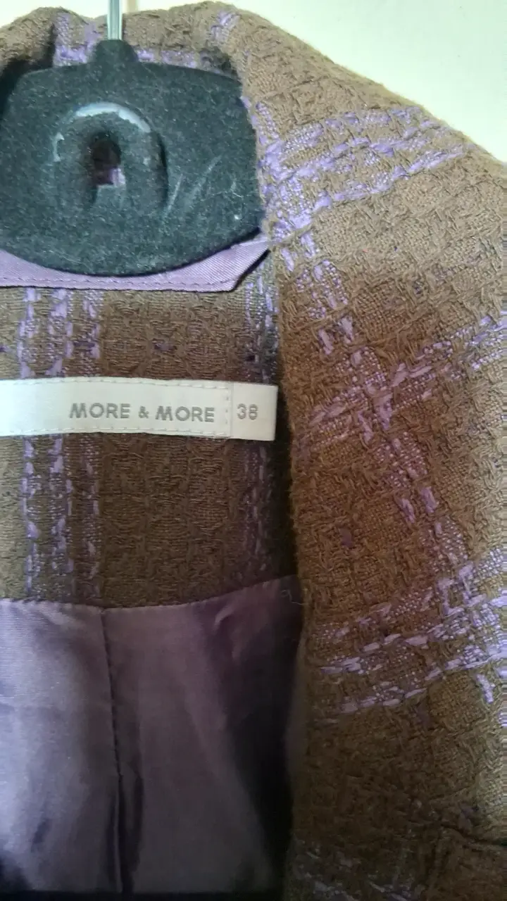 Blazer morado a cuadros - 5