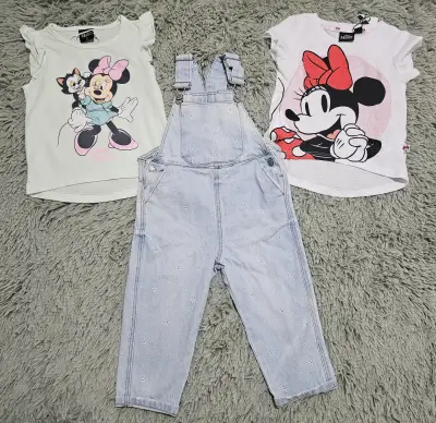 Conjunto poleras y jardinera mezclilla - miniatura 1