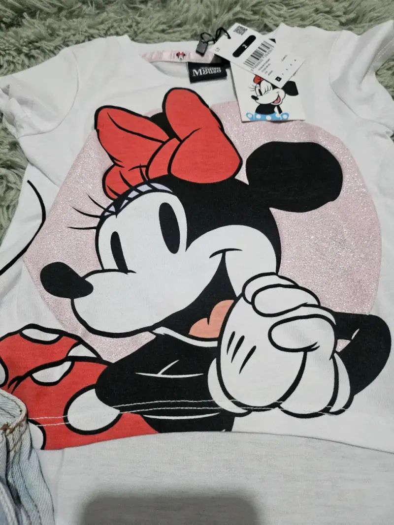 Conjunto poleras y jardinera mezclilla - 3