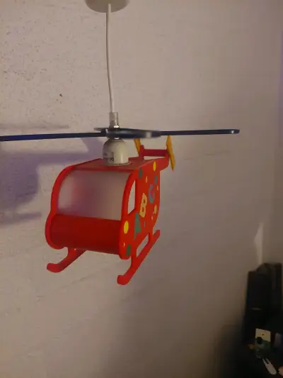 Lámpara techo helicóptero infantil - miniatura 2