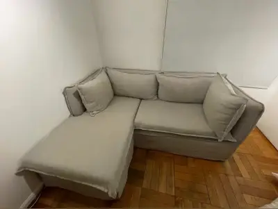 Sofá seccional gris claro - miniatura 4