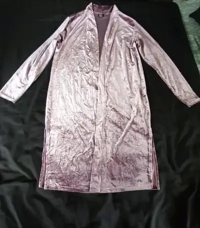 Kimono largo de terciopelo - miniatura 1