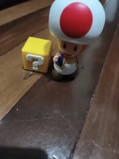Figura Toad con bloque de la suerte - miniatura 1