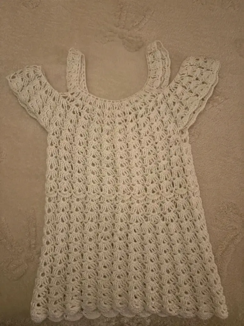 Chaleco tejido beige - 2
