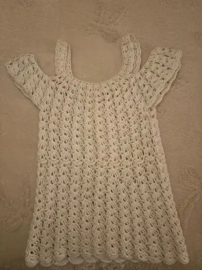 Chaleco tejido beige - miniatura 2