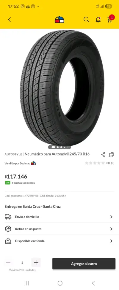 Neumáticos AutoStyle nuevos - miniatura 2