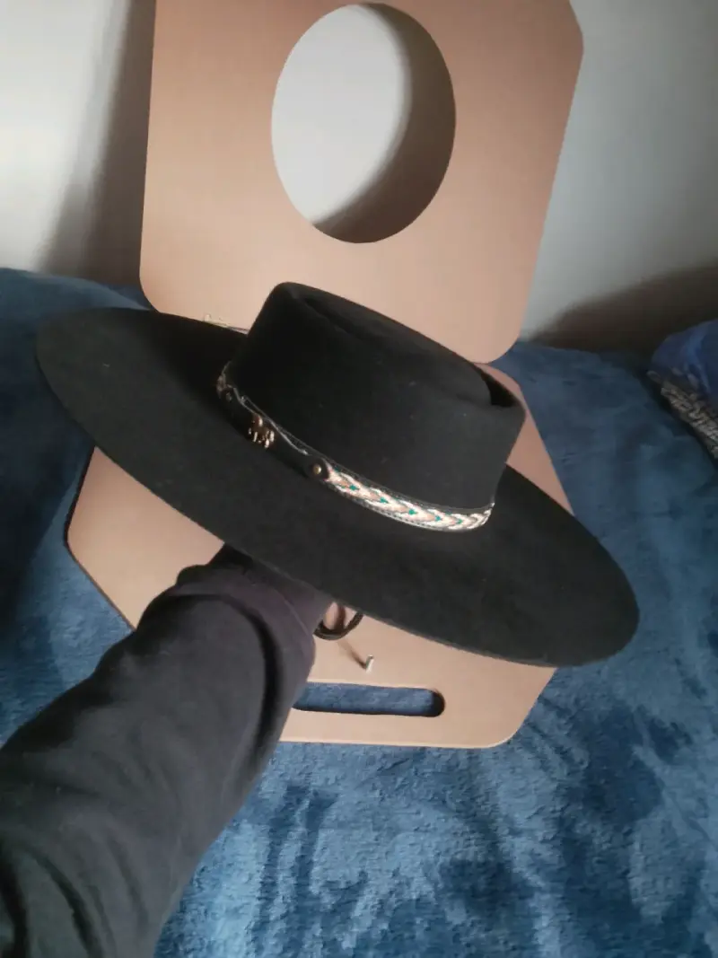 Sombrero de huaso chileno negro - 3