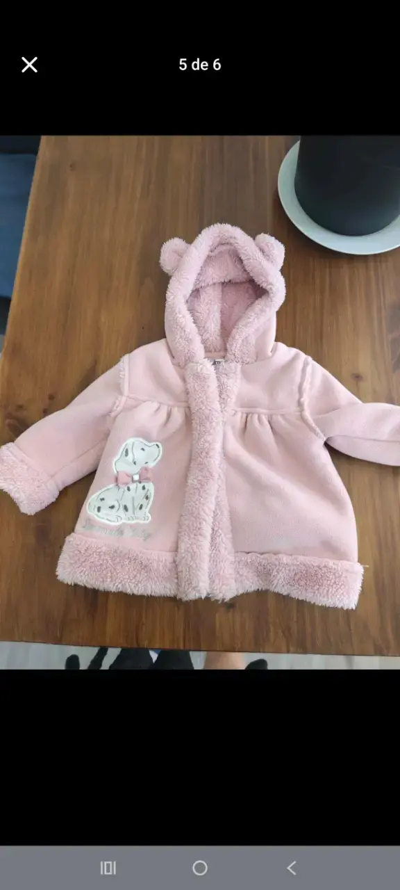 Abrigo rosado de bebé - 3