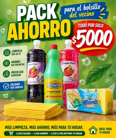 Combo limpieza total varios productos - miniatura 3