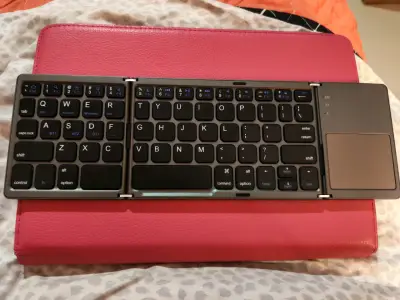 Teclado Bluetooth plegable negro - miniatura 1