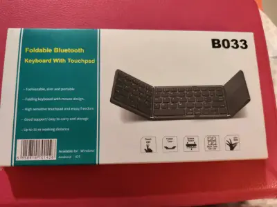 Teclado Bluetooth plegable negro - miniatura 3