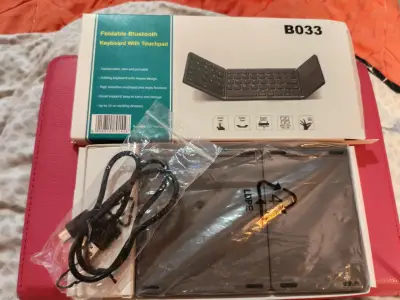 Teclado Bluetooth plegable negro - miniatura 4