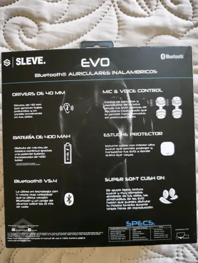 Auriculares inalámbricos EVO blancos - miniatura 2