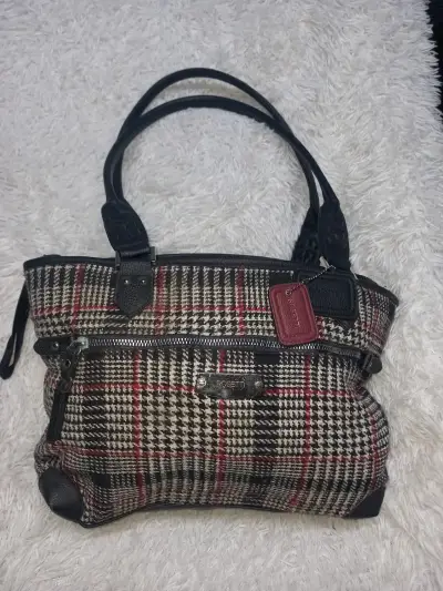 Cartera Rosetti de tela escocesa - miniatura 2