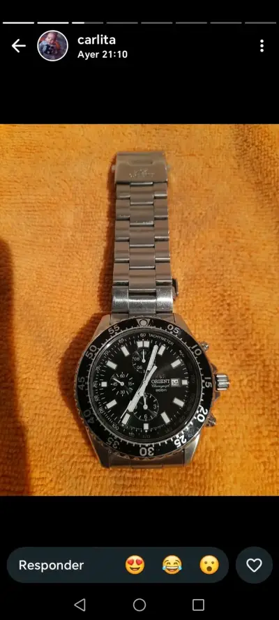 Reloj orient acero inoxidable - miniatura 2