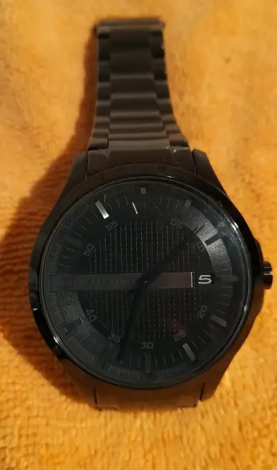 Reloj de pulsera negro Armany original - miniatura 1