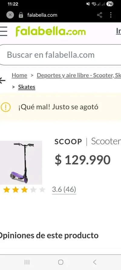 Scooter morado eléctrico - miniatura 1