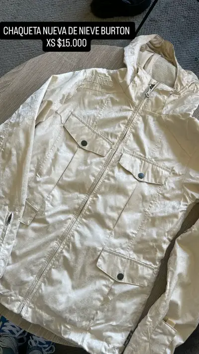 Chaqueta de nieve Burton Beige - miniatura 1