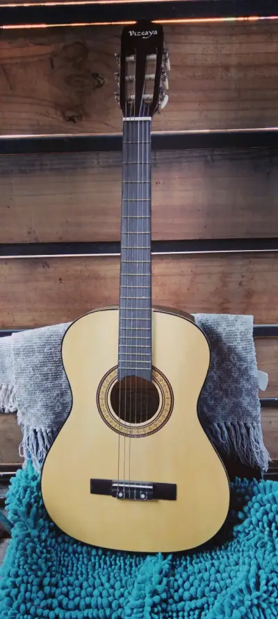 Guitarra acústica Vizcaya en funda - miniatura 3
