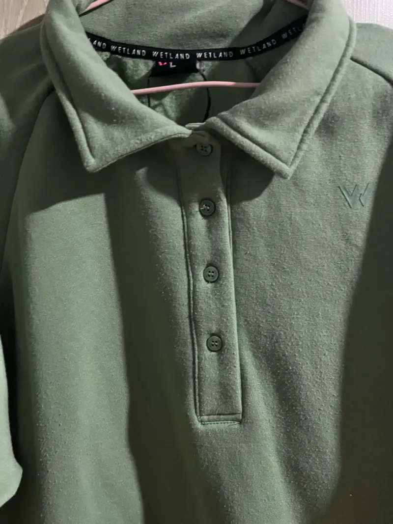 Polera verde manga larga - 4
