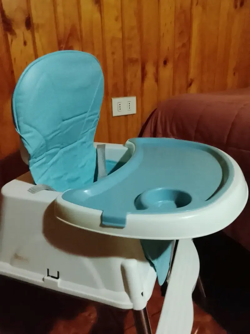 Silla de comer para bebé azul - 2