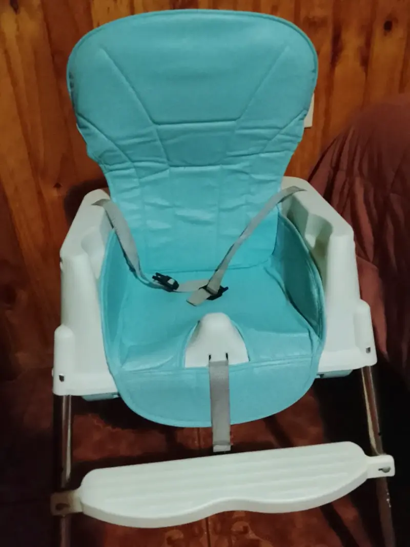 Silla de comer para bebé azul - 3