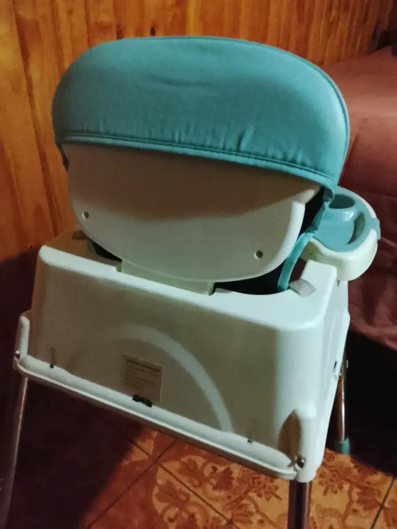 Silla de comer para bebé azul - 5