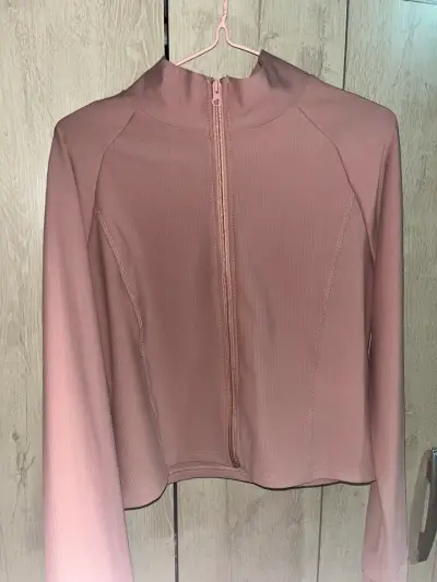 Chaqueta rosa con cierre - miniatura 1