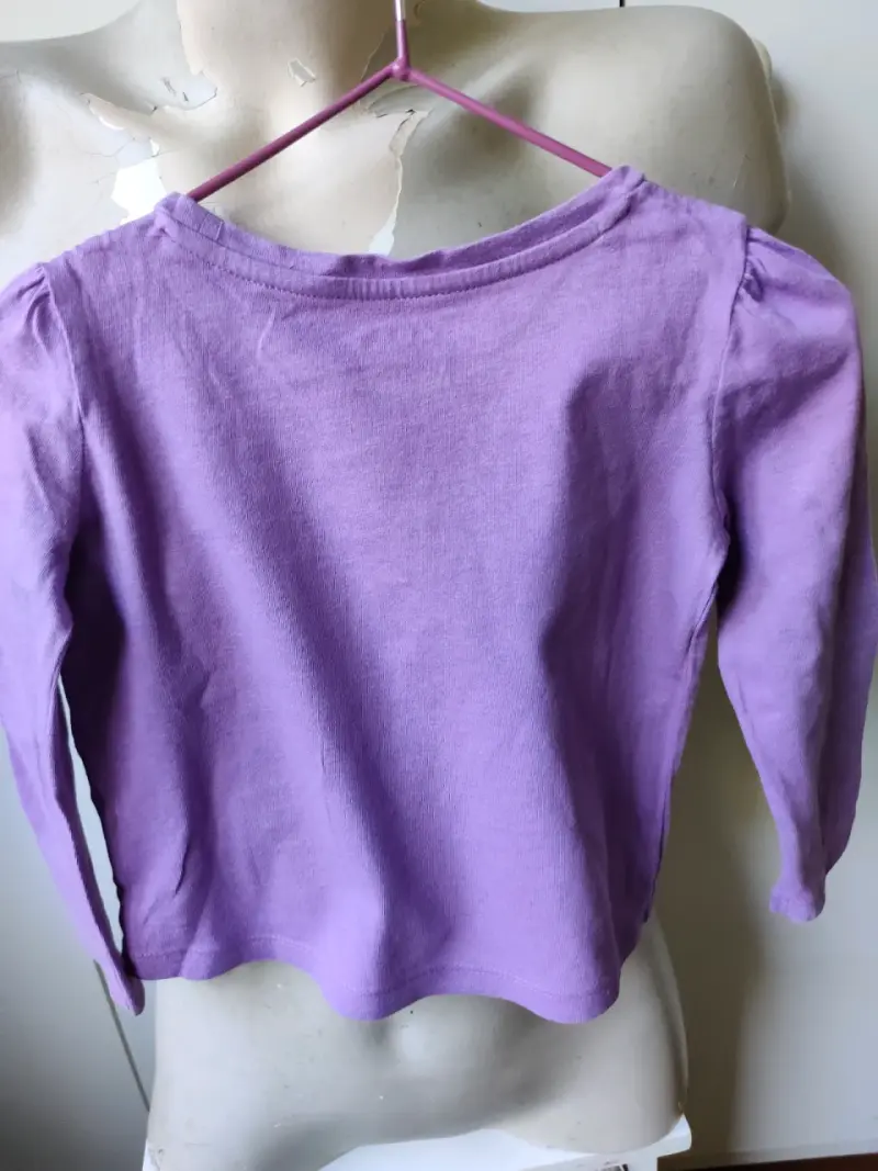Polera morada con diseño GAP - 4