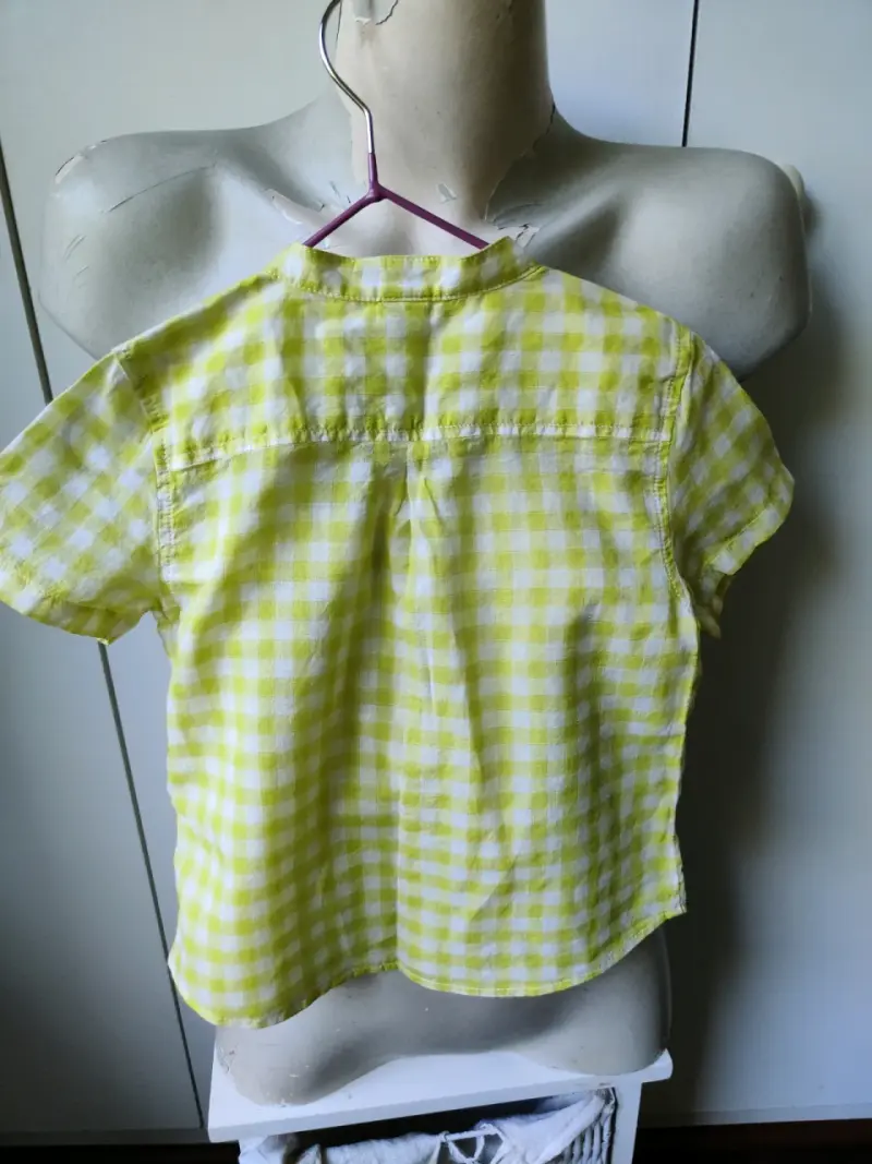 Camisa bebé cuadros verde - 3