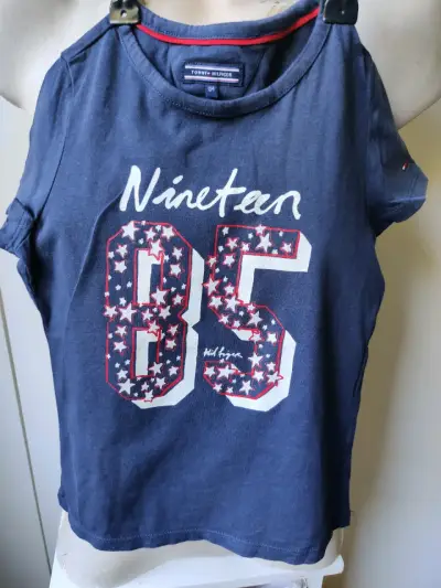 Polera azul Tommy Hilfiger - miniatura 1